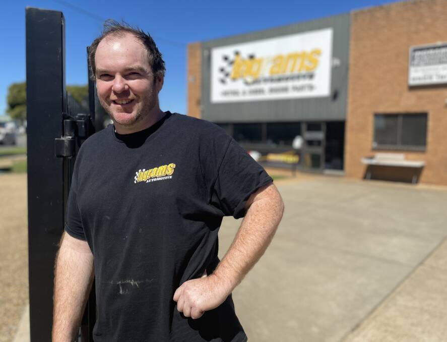 COMMUNITY: Owning a local engine repair shop allows Chris Ingram to speak to a wide range of residents on the issues around Wagga. Picture: Monty Jacka