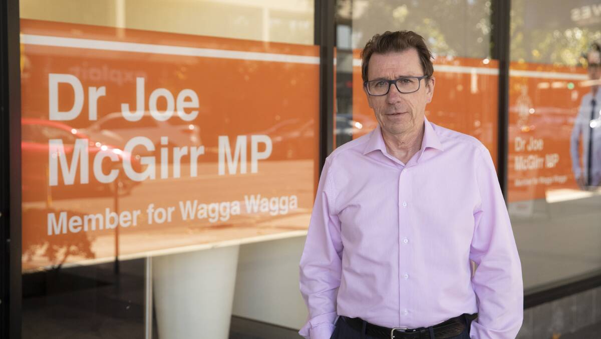Wagga MP Joe McGirr says the compensation scheme was an "important step forward" but wouldn't shift sentiment toward proposed power lines. Picture by Madeline Begley