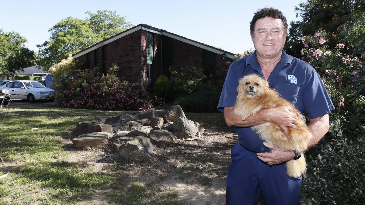 FINALLY: Kooringal Veterinary Hospital director Mark Sayer said the expansion is long-overdue and will help the hospital accommodate its growing list of four-legged patients. Picture: Les Smith