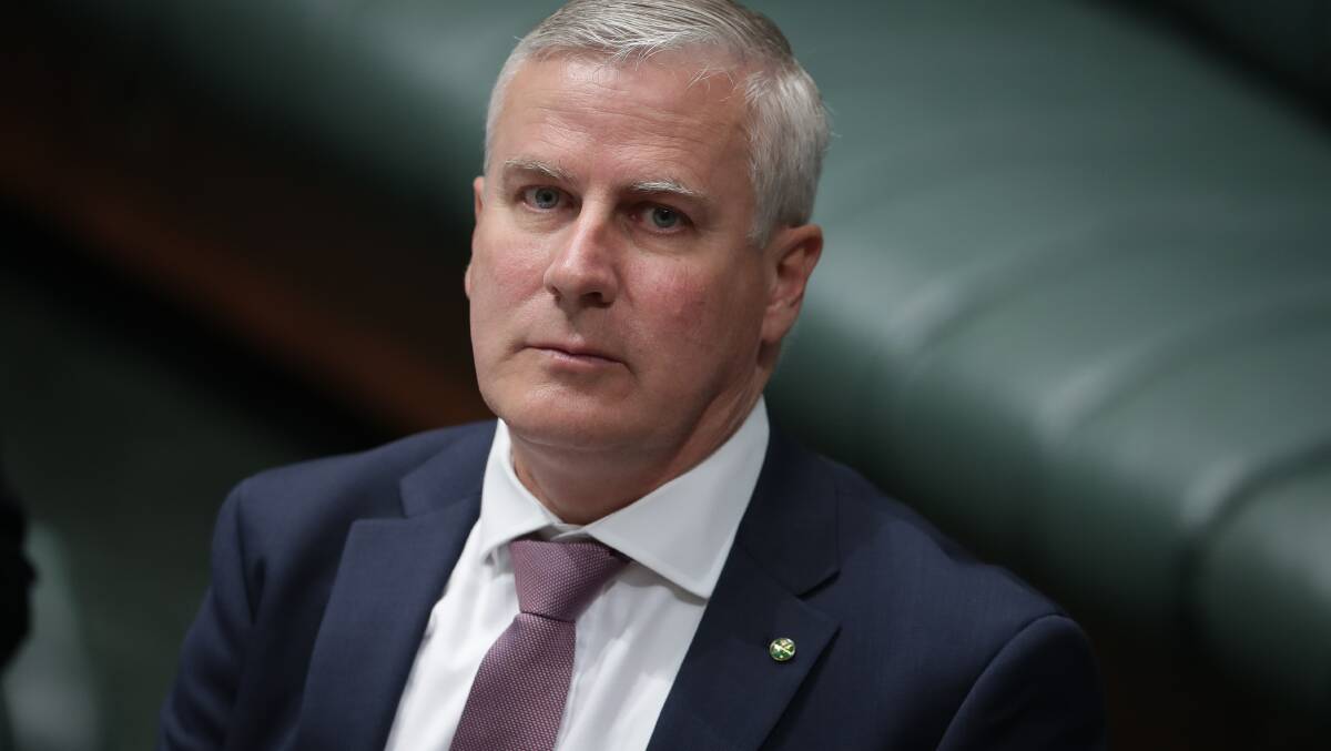 Riverina MP Michael McCormack during debate on the Marriage Amendment Bill in the House of Representatives at Parliament House in Canberra on Wednesday. Picture: Alex Ellinghausen.