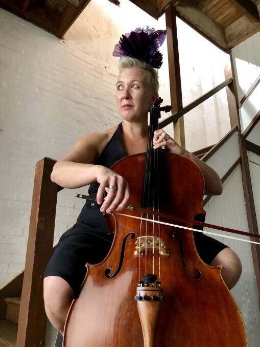 PERFORMER: Clare Brassil AKA Cello Riot at the launch of Fitz Live "Volume Two" at Uneke Lounge last week. Picture: Stephen Mudd