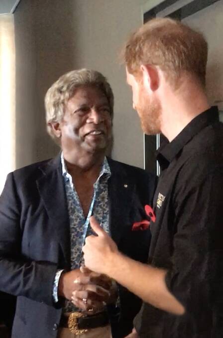 Kamahl meets Prince Harry at the Invictus Games.