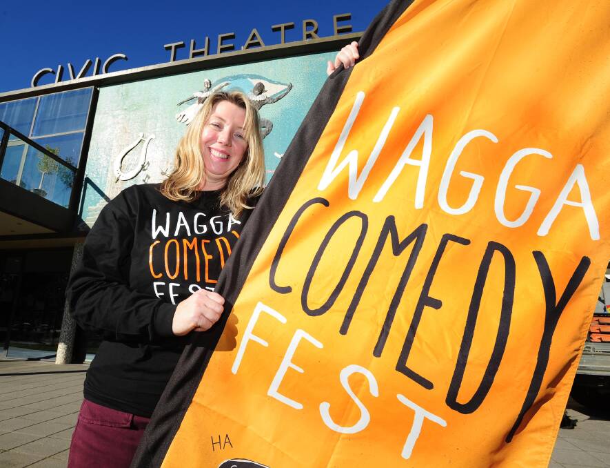 LAUGHS ALL ROUND: Wagga Civic Theatre manager Carissa Campbell celebrates the festival's success. Picture: Kieren L. Tilly