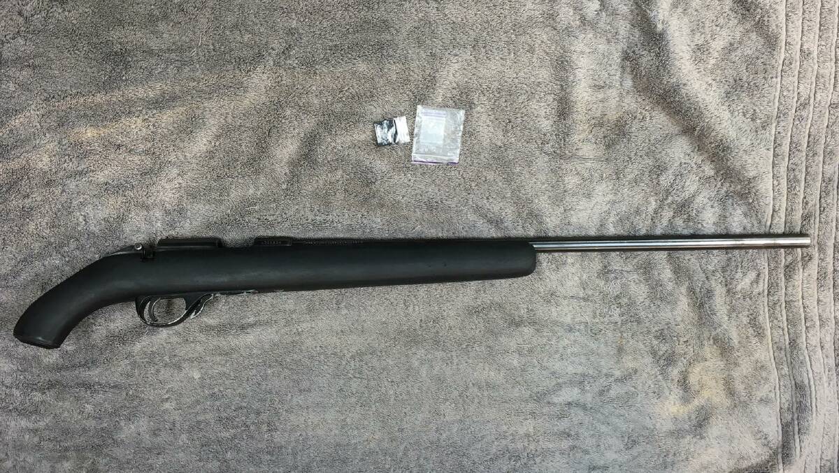 WEAPON: The shortened .22 rifle found in the back of Lila Walto's car. Picture: NSW Police