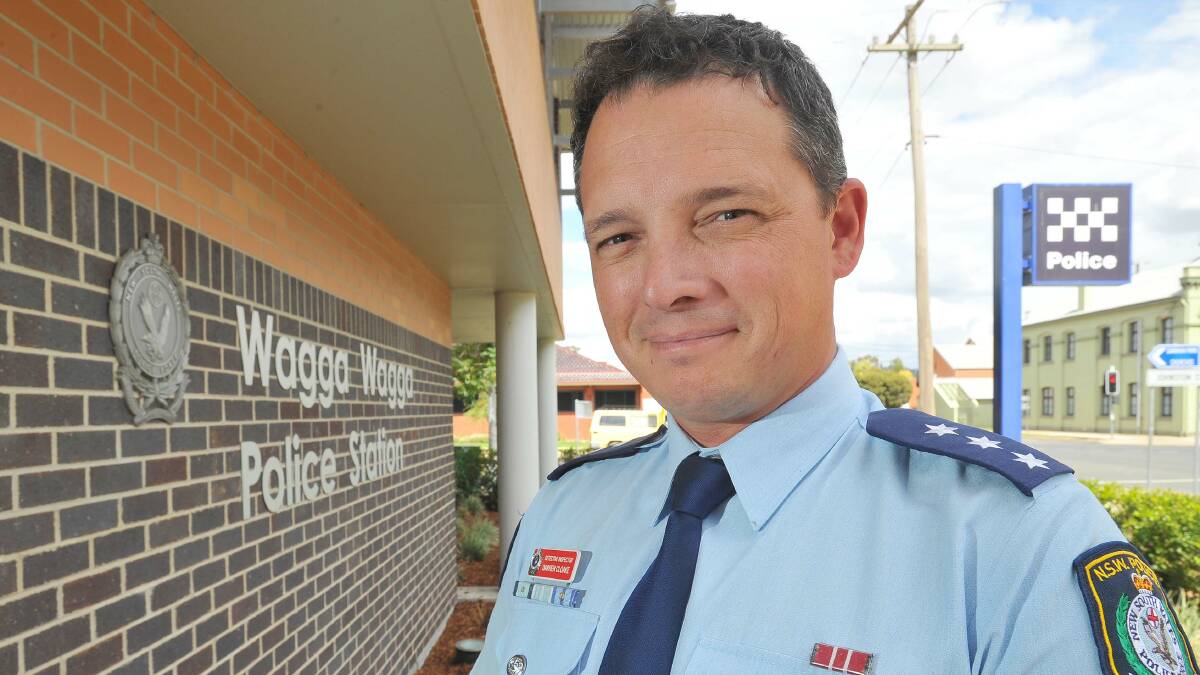 FIGHTBACK: Wagga Local Area Command crime manager, Inspector Darren Cloake, has revealed details of the police fightback against January's property theft surge.