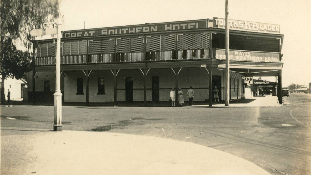 GONE: The Great Southern Hotel, on the corner of Baylis and Edward streets, was diagonally opposite the present Astor. It was demolished in 1962. Picture: BRIAN WALSH