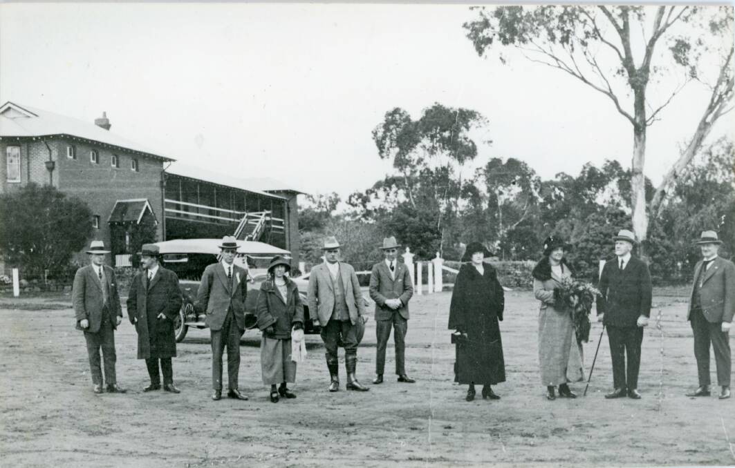 MOMENT: A visit to the Wagga Experiment Farm in 1924 by the Governor of NSW Admiral Sir Dudley Rawson Stratford de Chair, KCB, MVO. Picture: BRIAN WALSH