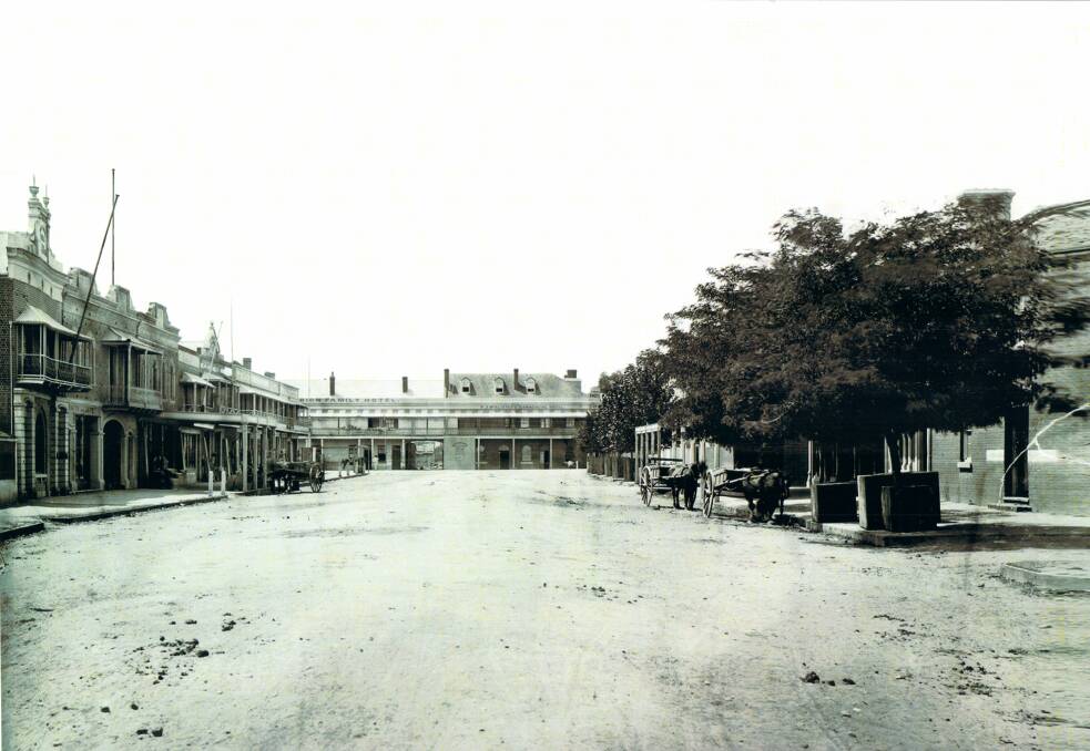 GLIMPSE: An early photo of Gurwood Street, looking east towards the Criterion Family Hotel and PJ McAlisters Commercial Hotel (now Romanos Hotel).