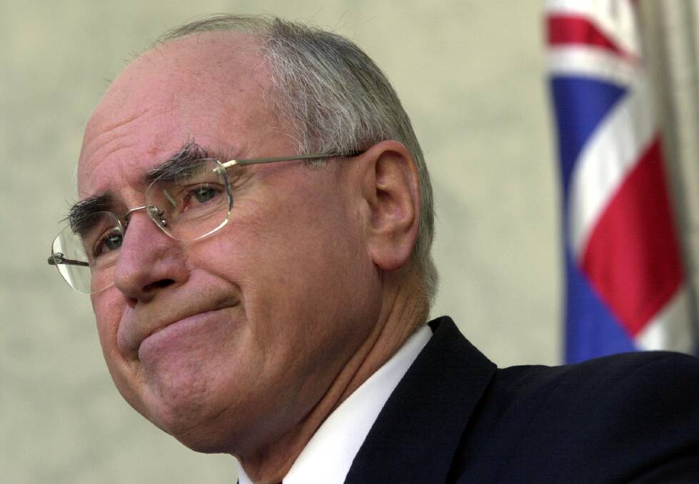 Former prime minister John Howard. Picture by Graham Tidy 