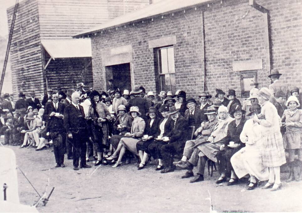 BIG DAY: The official opening of the Murrumbidgee Dairy Company, August 1923. Picture: Sherry Morris Collection