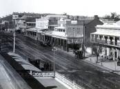 Fitzmaurice Street in Wagga, looking south from the Gurwood Street corner in about 1911. Picture courtesy of Wagga Wagga City Library's Keating album 