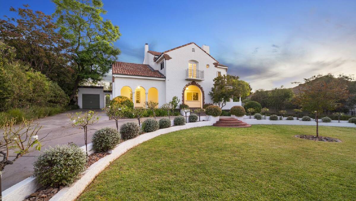 UNDER THE HAMMER: 'Velladaloro,' an 85-year-old Spanish mission-style home, will go to auction next month. Picture: Fitzpatricks Real Estate