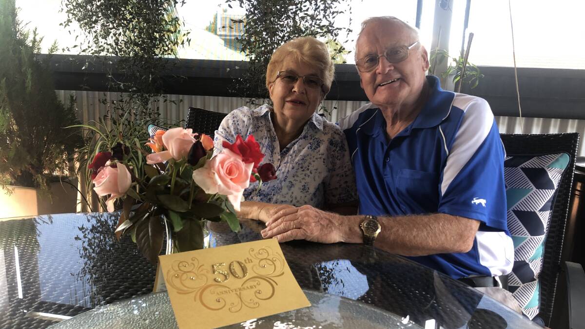 PARTNERS: Margaret and Alan Bredin will celebrate their 50th wedding anniversary this weekend. Picture: Rachel McDonald.