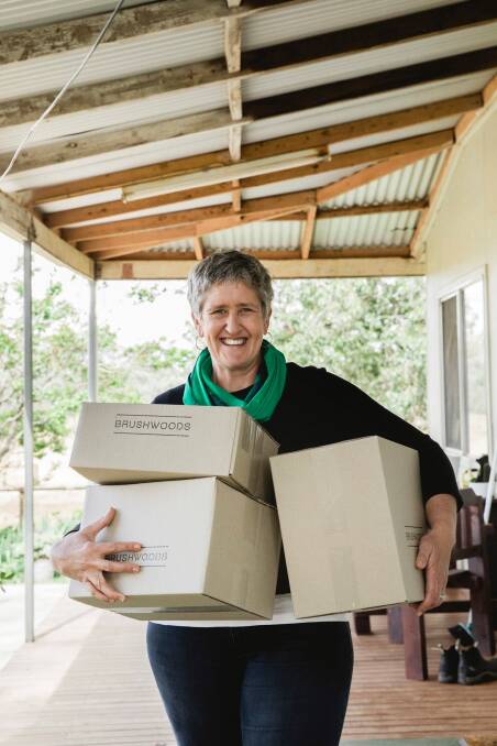 GANGBUSTERS" Kendra Kerrisk from Coolamon business Brushwoods Australia, which has seen a major increase in online sales. Picture: Contributed