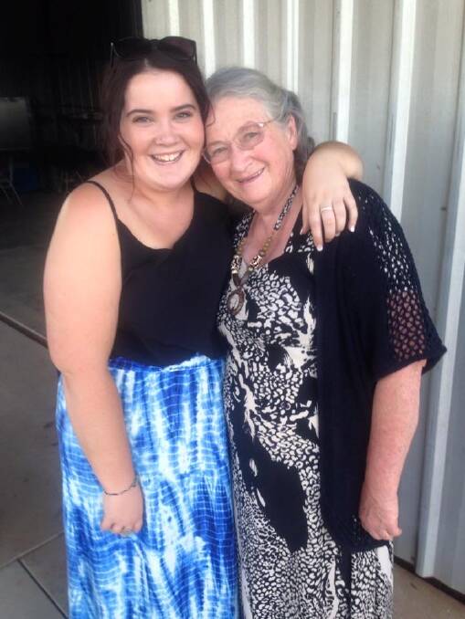 CLOSE BOND: Maddie Reynolds with her grandmother Sandra Kay, who inspired her to sign up as a volunteer driver. Picture: Contributed