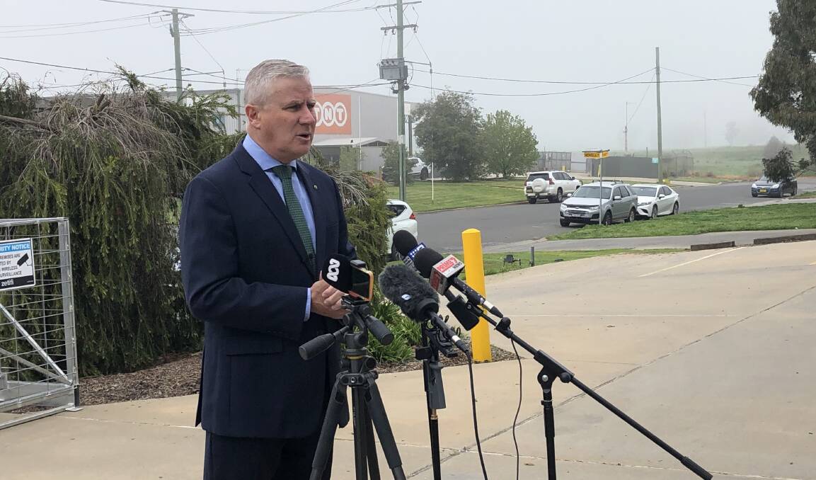 PRESSURE: Deputy Prime Minister Michael McCormack says state border closures are continuing "for a political means." Picture: Rachel McDonald