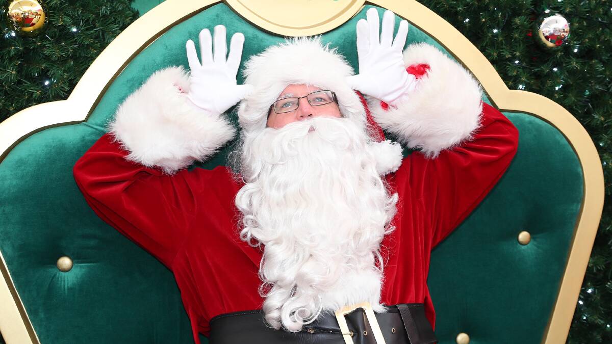 ABDICATING THE THRONE: Santa, pictured at the Sturt Mall in 2017, will not be posing for photos at the shopping centre this year.