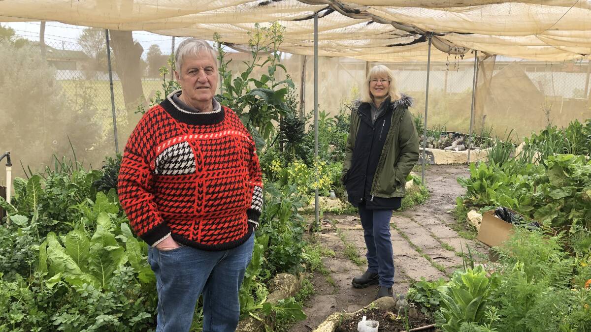 THE PLACE TO BE: Long-standing volunteers Warren Warner and Janet White were among those to celebrate the 20th birthday of the Wagga Demonstration Gardens. Picture: Rachel McDonald