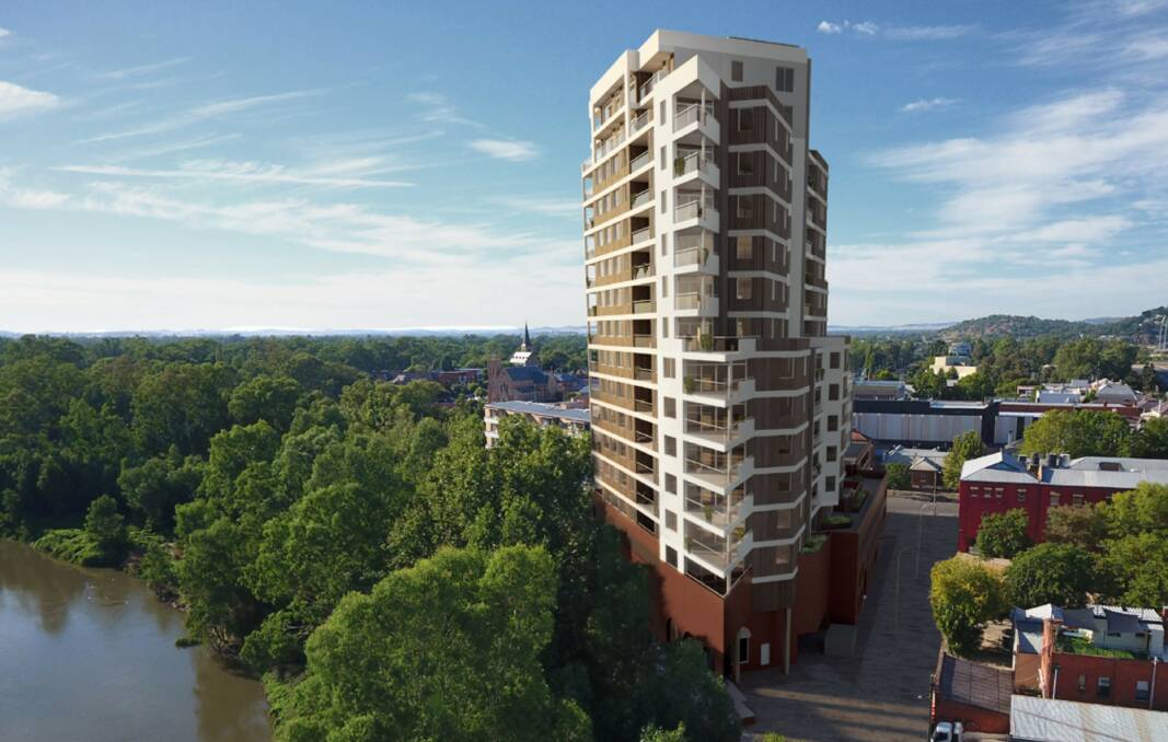 Artist's impression of the Riverside Apartments. Picture: PRD Wagga.