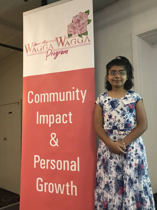 RECOGNITION: Ariba Omar, 10, was the youngest of four winners at the Riverina Volunteer of the Year Awards. Picture: Contributed