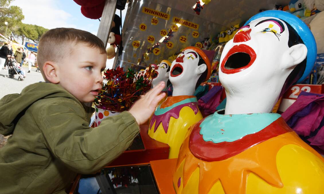 CANCELLED: Artie Hurst, 2, enjoys the 2019 Wagga Show. Few, if any, shows are likely to go ahead across the Riverina in 2020 as coronavirus restrictions continue.