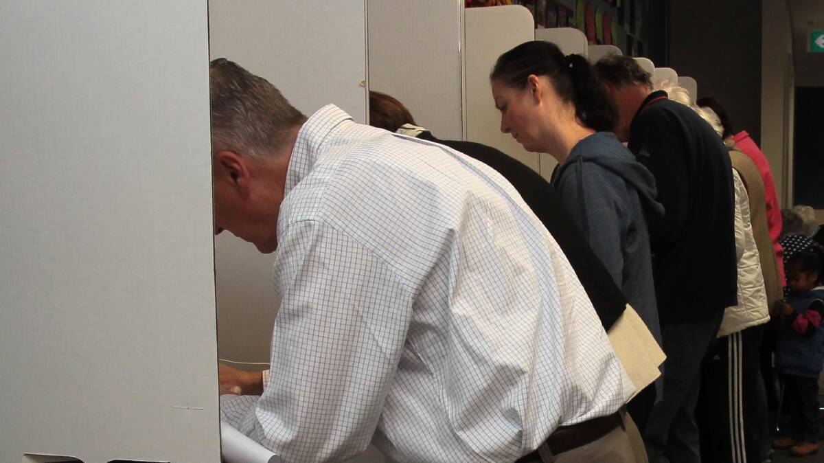 Wagga voters cast their ballots at the 2016 federal election. Wagga's state byelection has been set for September 8, 2018. 