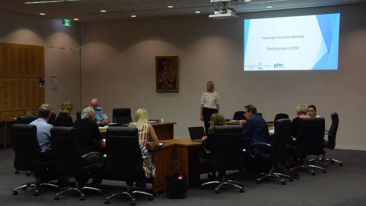 PROJECT: Wagga City Council's new steering committee on family violence, 'The DVProject:2650', involving police, political representatives and health groups, meets at the civic centre on Thursday. Picture: Rex Martinich
