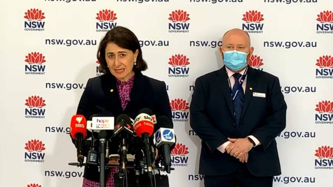 NSW Premier Gladys Berejiklian announces on Thursday that the statewide lockdown will be extended to at least August 28. Picture: Facebook/ Gladys Berejiklian.