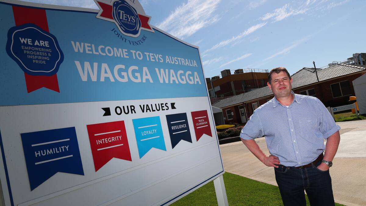 Teys Australia Wagga general manager Stephen Thomson at the company's beef processing plant in Bomen, which is facing a busy season with dozens of job positions still vacant. Picture: Emma Hillier.