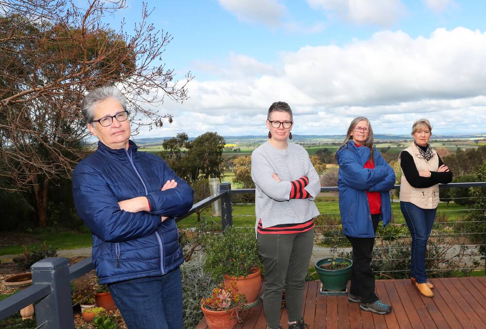 CONCERN: Brucedale's Patricia Murray, Lisa Granger, Cheryl Cartwright and Jenny Pideski fear not having a say over a nearby industrial zone. Picture: Emma Hillier
