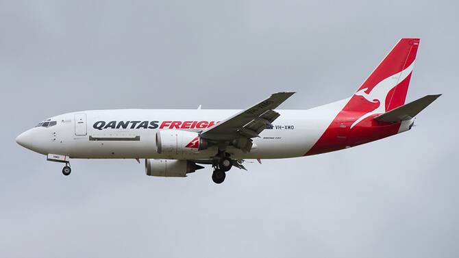 A Boeing 737 freighter aircraft run by a Qantas Freight subsidiary lost cabin pressure above Narrandera in 2018, a transport safety report has revealed. Picture: ATSB