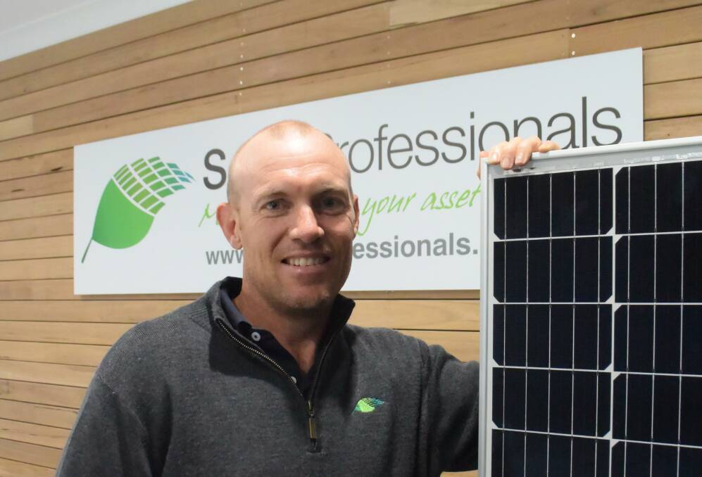 Solar Professionals managing director Daniel Kimber, whose Wagga company has signed a power agreement with Blacktown City Council in Sydney. Picture: Rex Martinich