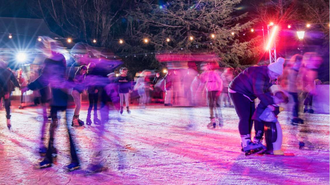 The draft Community Strategic Plan sets out possible ways for Wagga to grow its economy through tourism and events, such as the Skate Wagga ice rink last year. Picture: Wagga City Council