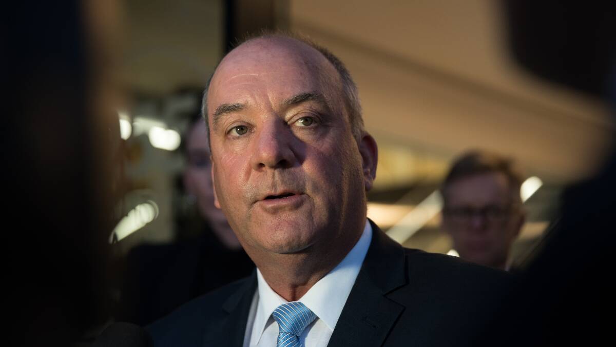 ALL OVER: Daryl Maguire leaves the Independent Commission Against Corruption in Sydney on July 13. He resigned as Wagga MP on Friday. Picture: Janie Barrett