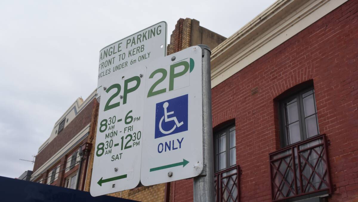 ON THE CLOCK: A timed disabled parking bay opposite Woolworths supermarket in Gurwood Street, Wagga. A disabled driver believes it was modified last year with a sticker to include a new time limit.