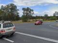 The intersection of the Olympic Highway and Red Hill Road, where police used stop sticks to deflate Josh David Lewis's tyres during a police pursuit. Picture: Google Maps