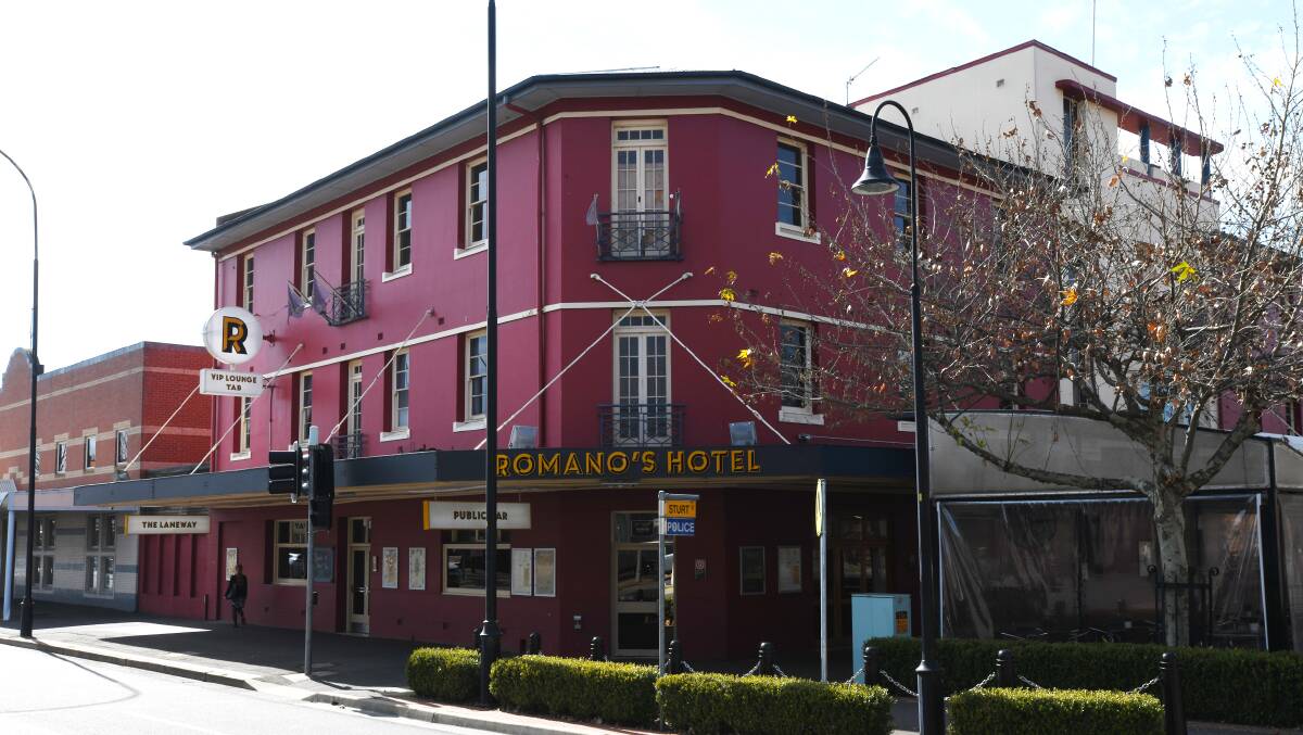 LISTED: Romano's Hotel on Fitzmaurice Street in Wagga, which has been listed for sale with a $7 million asking price. The property was last on the market in 2016 for $4.25 million but was passed in at auction.