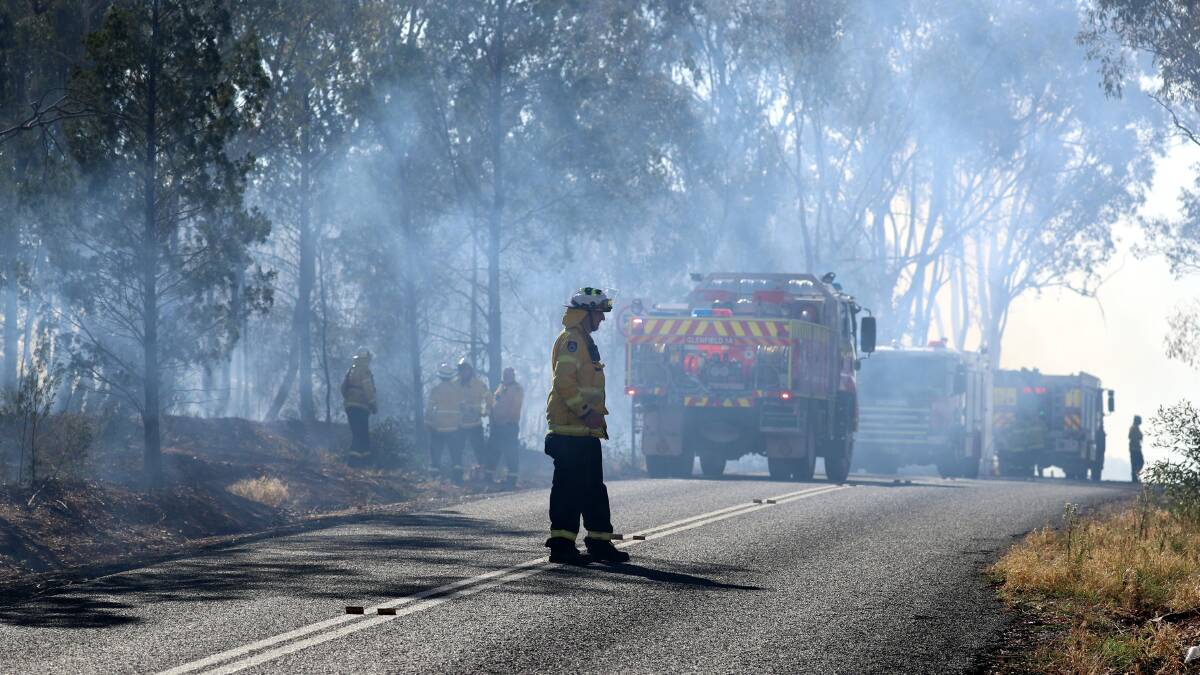 FUEL LOAD: RFS ignites a planned hazard reduction burn on Willans Hill in April to protect Wagga's telecommunications infrastructure. Most of the work done to reduce fuel availabell for bushfires involves spraying and slashing vegetation.