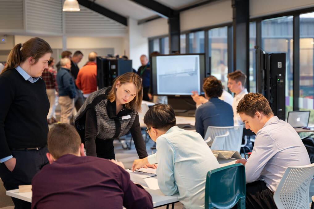 Prospective students at Charles Sturt University's open day. CSU has now partnered with NSW electricity operator Transgrid to provide $2 million in scholarships for engineering. 
