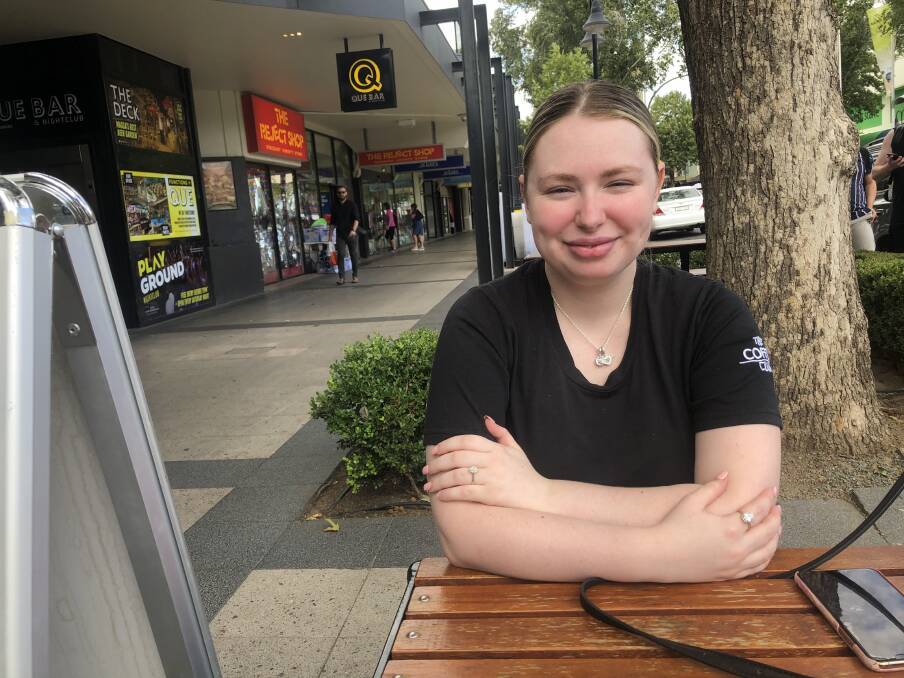 UNCONCERNED: Kyra Stanfield was looking forward to attending the Mardi Gras, and said the cancellation of the parade would not stop her heading out on Friday.