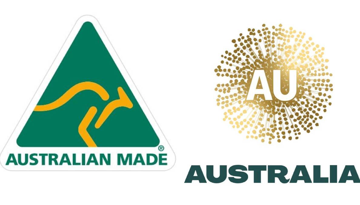 Australia's new national brand (right) which had some people worried that the Australian Made logo would be replaced after being used since 1986.