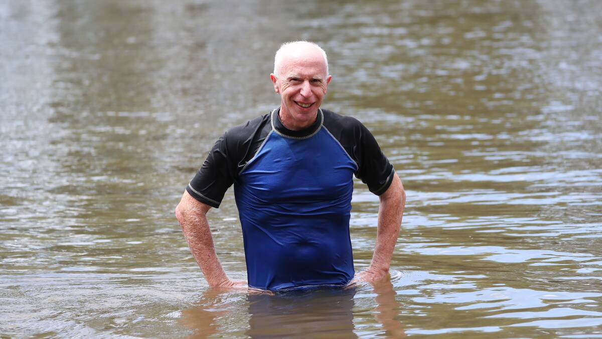 SAFETY FIRST: Paul Swan, from Brisbane, said he always followed water safety rules during a family trip to Wagga.