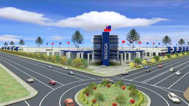 An artists' impression of the porposed Wagga Trade Centre
