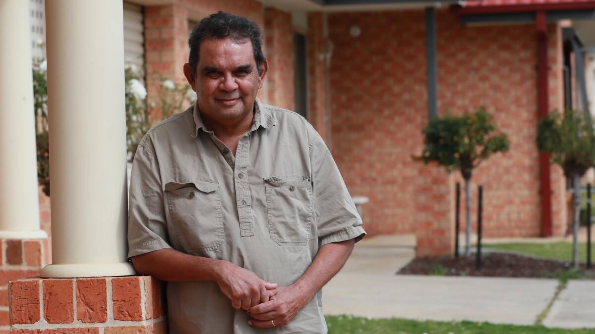 PLEA: Wiradjuri Elder Uncle James Ingram, who has received a COVID-19 vaccine along with his family, has urged Indigenous people in the Riverina to get vaccinated as new data shows a 20 per cent gap with non-Indigenous people. Picture: Les Smith