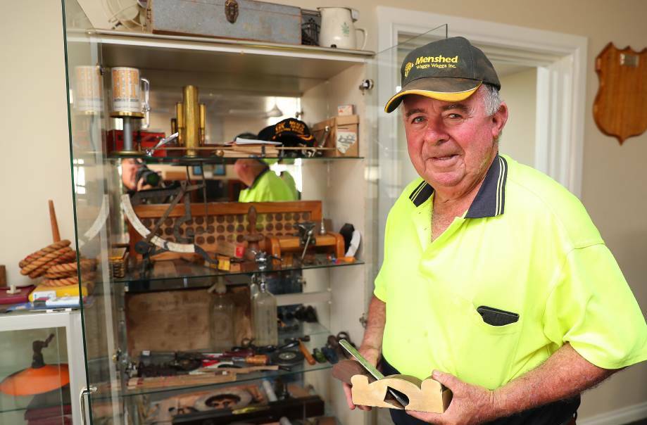 Wagga Mens Shed president Peter Quinane