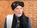 Timothy Weeks speaks at the opening of a new mosque in Afghanistan that was built using funds from a senior Taliban leader. Picture: Ministry of Interior Afghanistan 