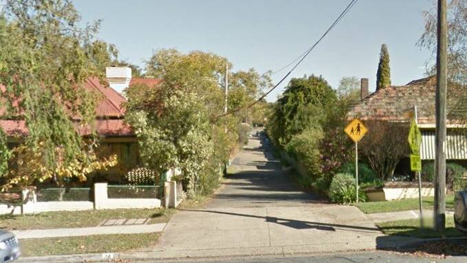 The entrance to Cooedong Lane, which some residents claim will suffer from access issues due to a development application. Picture: Google Earth