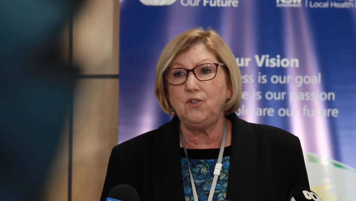 Murrumbidgee Local Health District (MLHD) chief executive Jill Ludford, who has apologised for a man's death at Wagga Base Hospital after knee surgery.