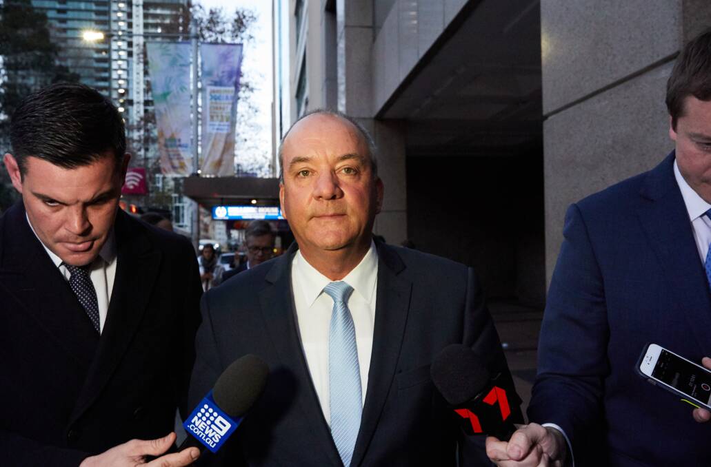 Wagga MP Daryl Maguire leaves the NSW Independent Commission Against Corruption in Sydney on July 13, 2018. Picture: AAP/Erik Anderson.