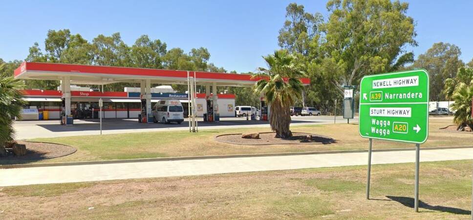 Caltex Narrandera at Gillenbah, which has been added to a NSW Health list of COVID-19 exposure sites after a Victorian woman drove through the town on the way to the Sunshine Coast. Picture: Google Maps